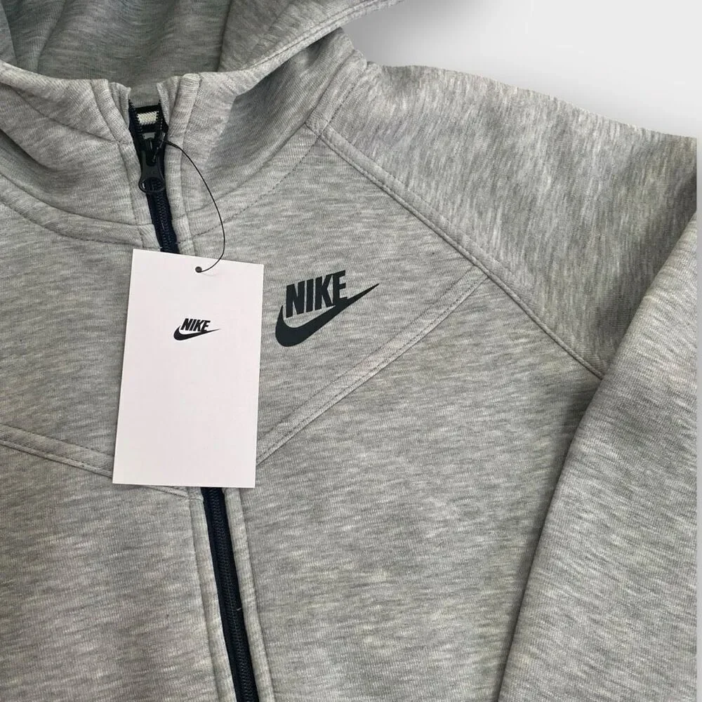 Nike Kids Sportswear Tech Fleece Full-Zip Hooded Jacket size S FD2979-063 New